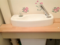 lave-mains pour WC WiCi Concept, habillage meuble - Monsieur et Madame S (78)